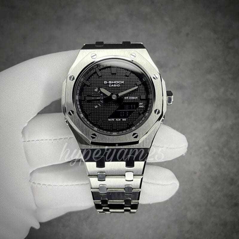 CasiOak Armour - Silver Full Black BGD