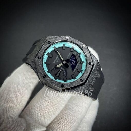 custom gshock full black ap royal oak