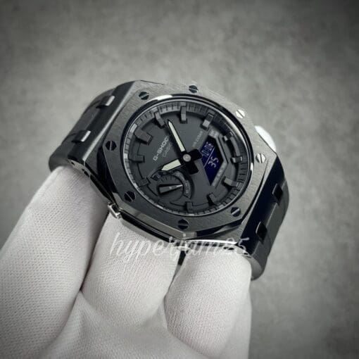 custom gshock casioak offshore full black ga2100 tmj
