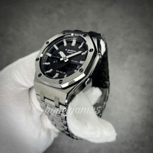 side view of CasiOak Offshore - Armour GunMetal 1A BGD