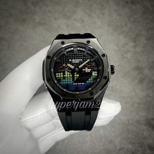CasiOak Prime Full Black Musical customized gshock ga2100