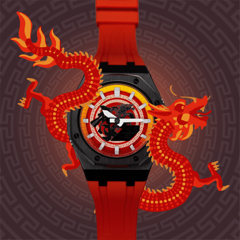 Celebrate Dragon Year with Our Custom CasiOak Watch: Chinese New Year – Dragon Edition