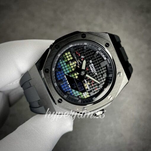 CasiOak Prime Full Black Musical customized gshock ga2100