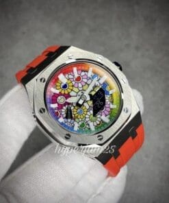 CasiOak Prime - Silver Murakami Flower Red