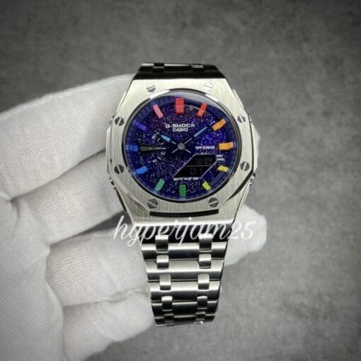 Customized Gshock GA2100 with rainbow colour