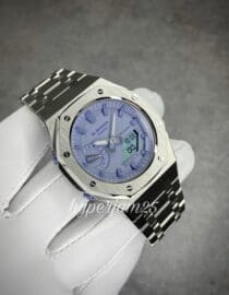 CasiOak Purple stainless steel watch, inspired by the Paris Olympics 2024, product view