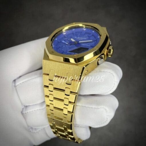 Gold colour steel strap CasiOak GA2100PB-1A